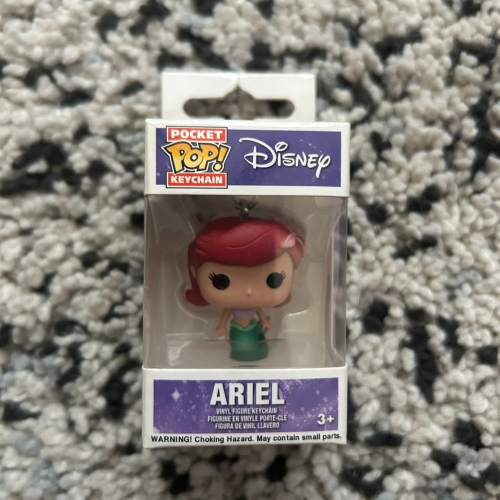 Funko Pop Disney Ariel The Little Mermaid Keychain Brand New